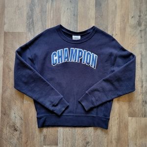 Women's Vintage Champion Crewneck Navy Size Medium